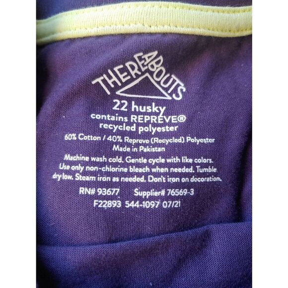 ThereAbouts Boys Size XXL (22H) Purple Long Sleeve T-shirt - Picture 2 of 4